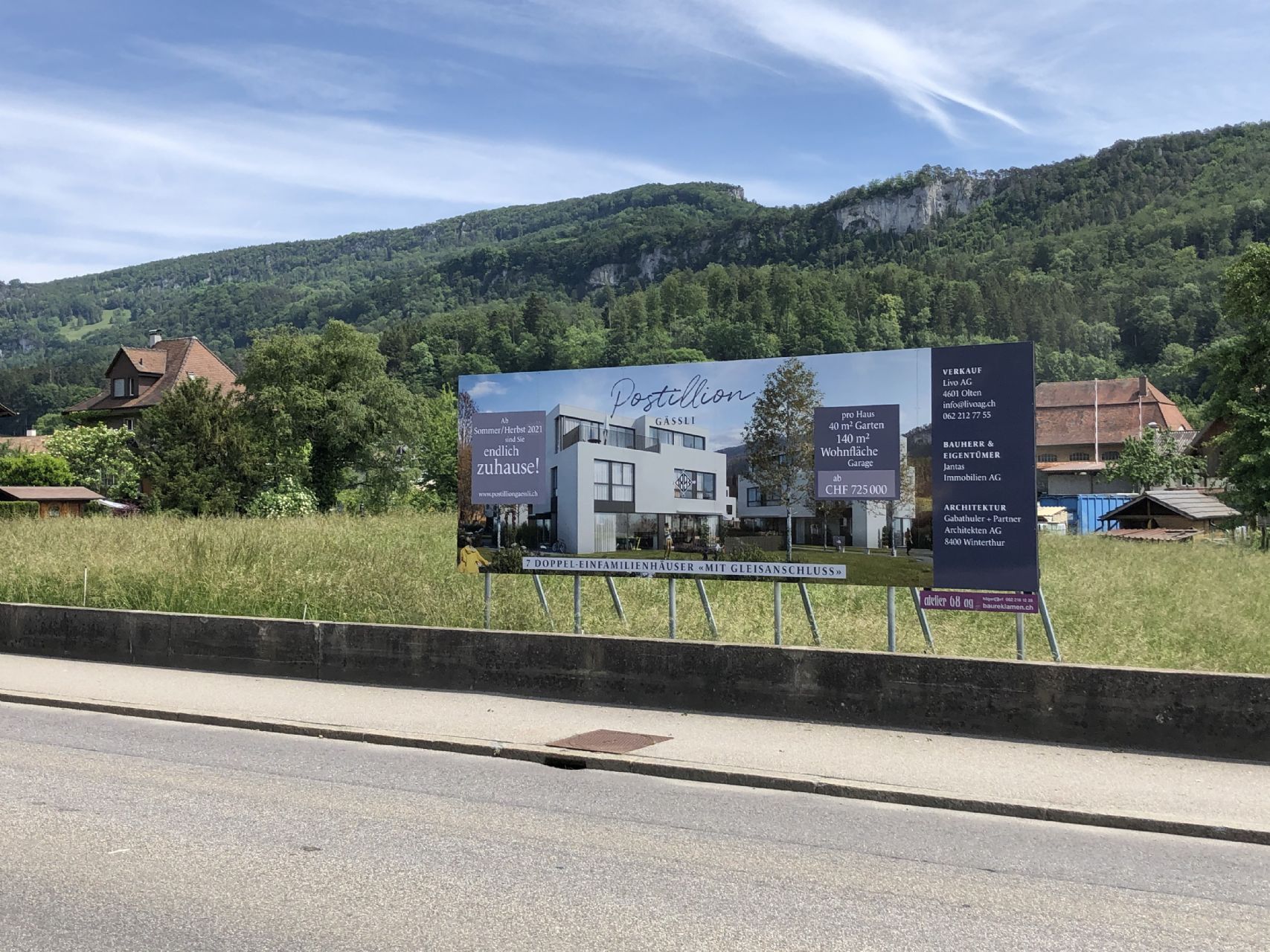 Verkauf Doppeleinfamilienhäuser / Bauarbeiten haben begonnen!
