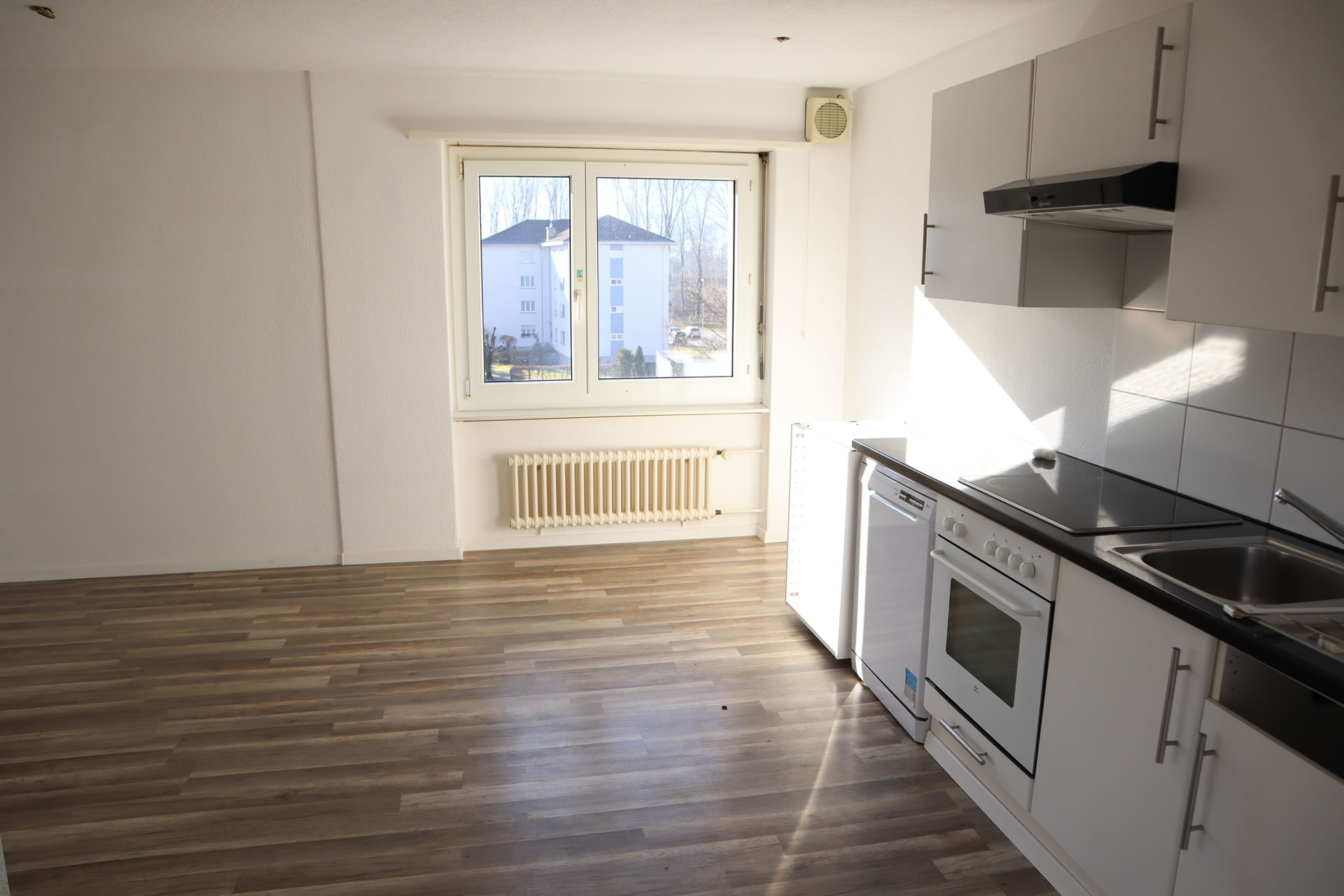Ruhig gelegene, teilsanierte 3.5-Zimmerwohnungen mit Garage und Nebenraum, Nähe ÖV