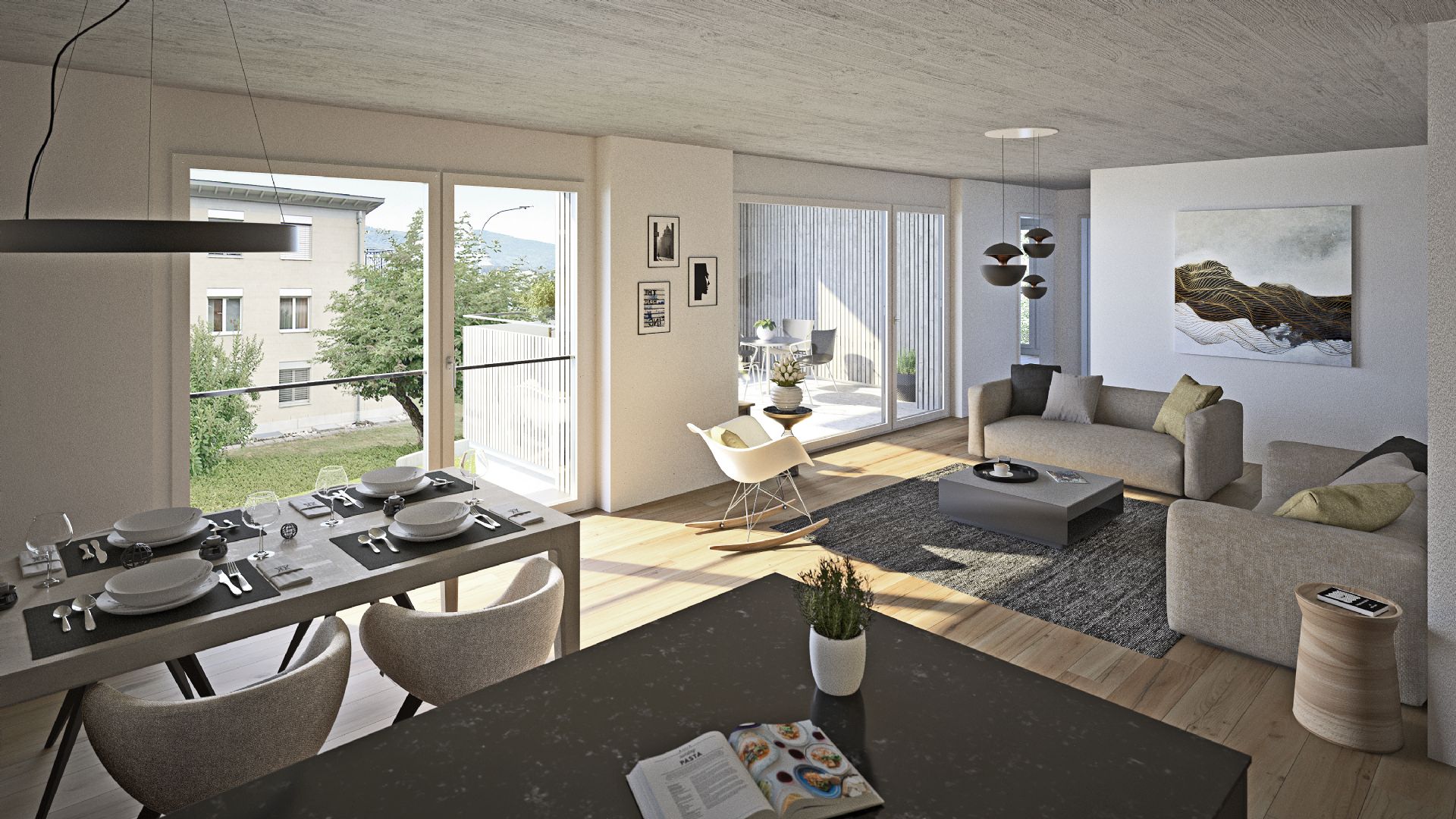 Neubauwohnung: 4.5-Zimmer-Eigentumswohnung im Erdgeschoss