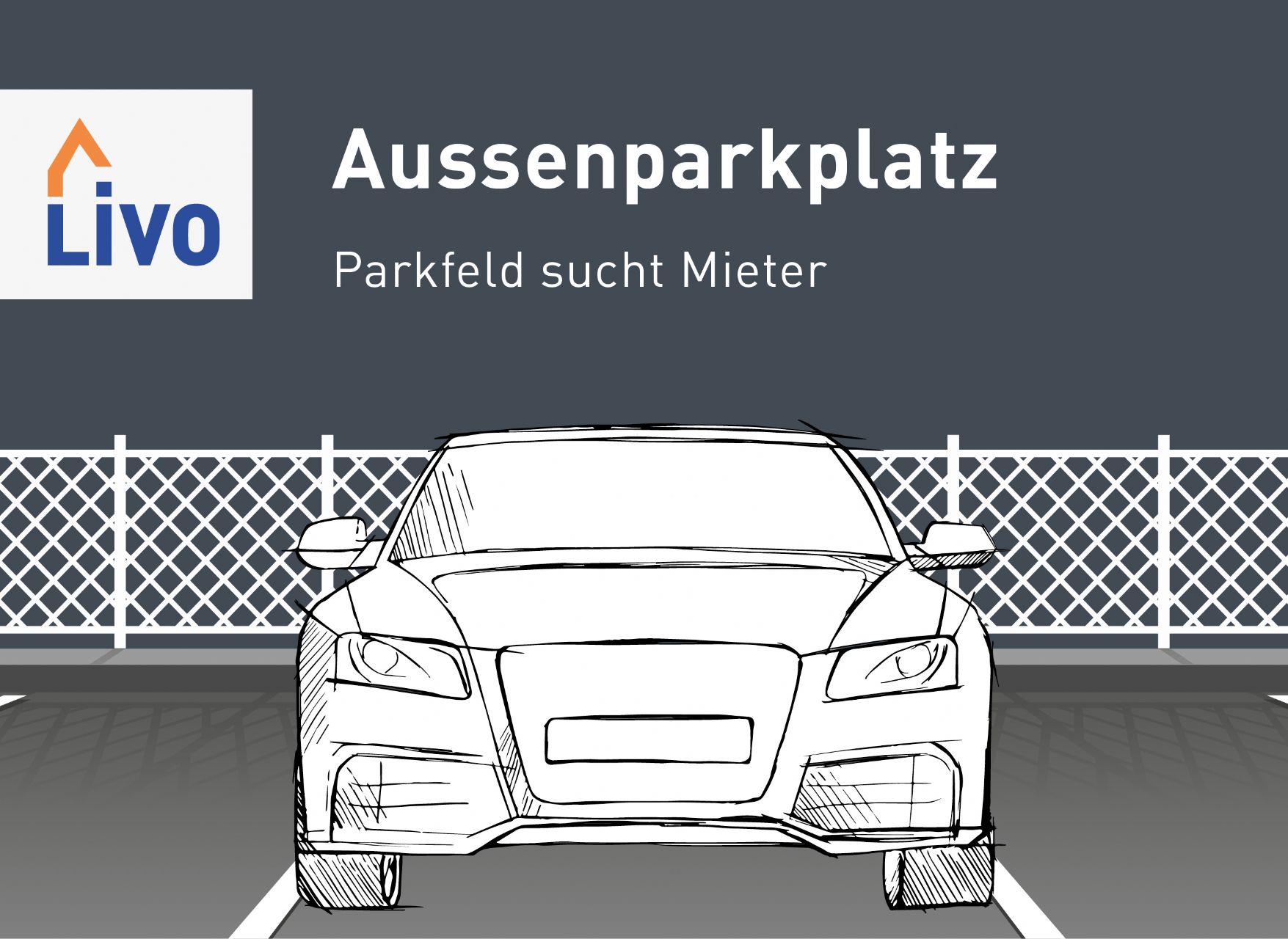 Außen Parkplatz zu vermieten!